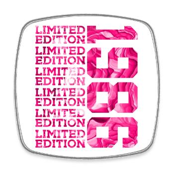 ÉDITION LIMITÉE 1986 40 ANS DE ROSE 40E ANNIVERSAIRE - Magnet carré - blanc - Devant