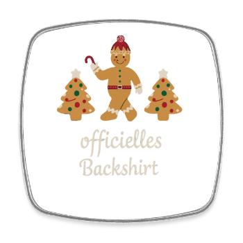 Cookies Baking Christmas Time Cookies Gingerbread - Square fridge magnet - white - Front
