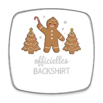 Cookies Baking Christmas Time Cookies Gingerbread - Square fridge magnet - white - Front