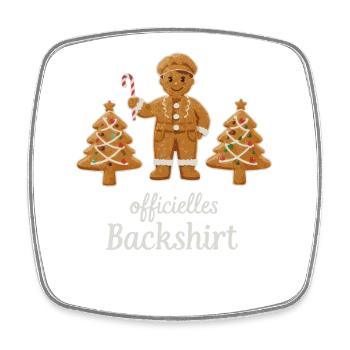 Cookies Baking Christmas Time Cookies Gingerbread - Square fridge magnet - white - Front