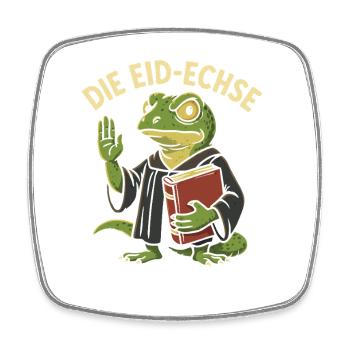 The Eid lizard as a funny judicial gag - Square fridge magnet - white - Front