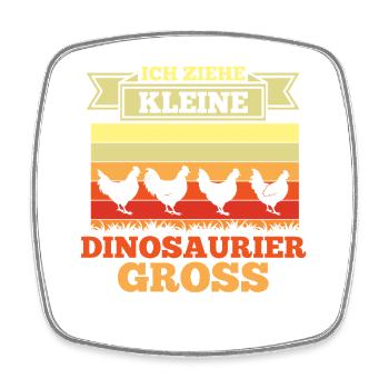 Hühner Hühnerbauer Bauer Landwirt Huhn - Viereckiger Kühlschrankmagnet - Weiß - Vorne