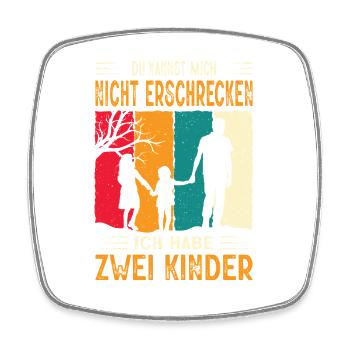 Bester Papa Der Welt Geschenke Weihnachten - Viereckiger Kühlschrankmagnet - Weiß - Vorne