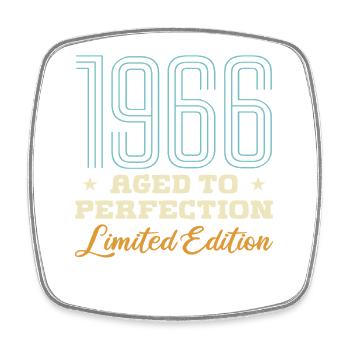 1966 Gift 60th Anniversary 60 Years Vintage 66 - Square fridge magnet - white - Front