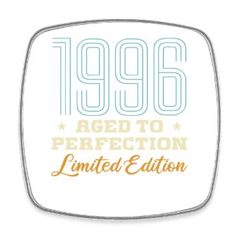 1996 30. Jubiläumsgeschenk 30 Jahre Vintage 96 - Viereckiger Kühlschrankmagnet - Weiß - Vorne