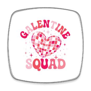 Galentine's Day Kader 13. Februar Matching Gals - Viereckiger Kühlschrankmagnet - Weiß - Vorne