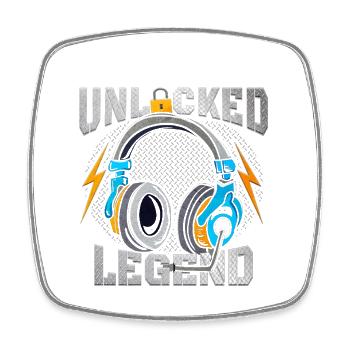 Level 7 Unlocked Legend - Square fridge magnet - white - Front