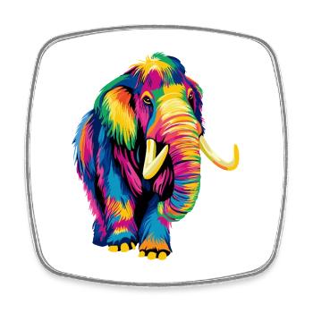 Mammut Wollhaarmammut Eiszeit Mammuts Süßes Mammut - Square fridge magnet - white - Front