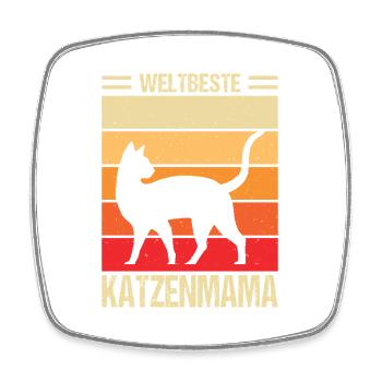 Maman Chat Offre des cadeaux Maman Chat Amoureuse des Chats - Magnet carré - blanc - Devant