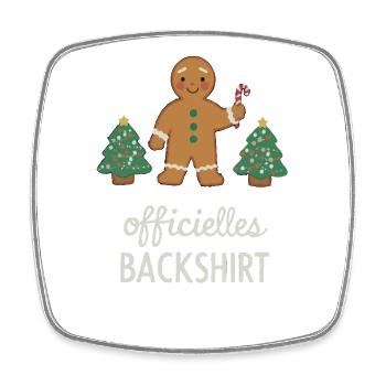 Cookies Baking Christmas Time Cookies Gingerbread - Square fridge magnet - white - Front