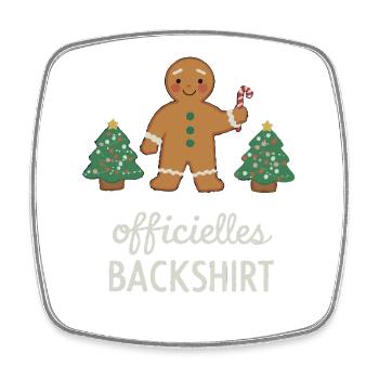 Cookies Baking Christmas Time Cookies Gingerbread - Square fridge magnet - white - Front