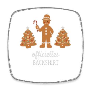 Cookies Baking Christmas Time Cookies Gingerbread - Square fridge magnet - white - Front