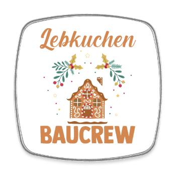 Weihnachtsmann Lebkuchenhaus Weihnachten - Viereckiger Kühlschrankmagnet - Weiß - Vorne
