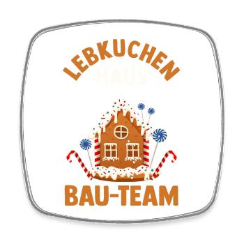 Weihnachtsmann Lebkuchenhaus Weihnachten - Viereckiger Kühlschrankmagnet - Weiß - Vorne