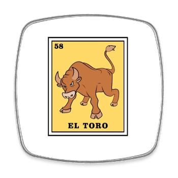 Loteria Mexican Lottery Tarot Bingo - Square fridge magnet - white - Front