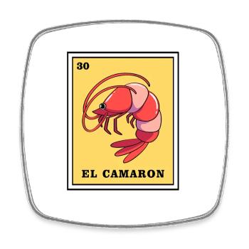 Mexican Lottery Loteria Bingo Tarot - Square fridge magnet - white - Front