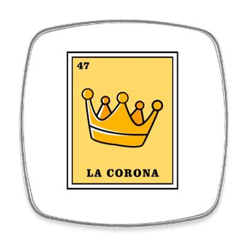 Loteria Loterie Mexicaine Tarot Bingo - Magnet carré - blanc - Devant