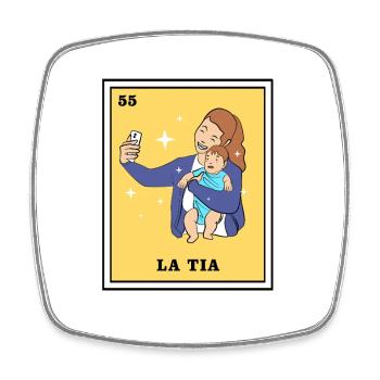 Bingo Mexikanische Lotterie Tarot Loteria - Viereckiger Kühlschrankmagnet - Weiß - Vorne