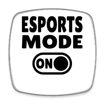 Esports Mode ON – Gaming - Viereckiger Kühlschrankmagnet - Weiß - Vorne