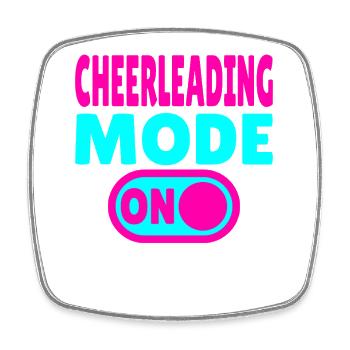 Cheerleading Mode ON - Cheerleader - Viereckiger Kühlschrankmagnet - Weiß - Vorne