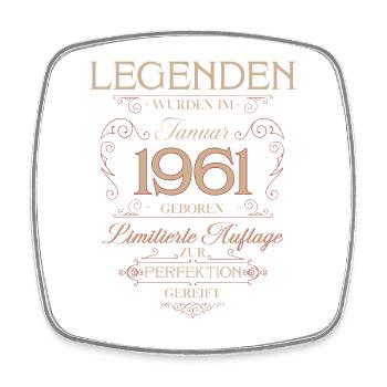 Légende du 65e anniversaire janvier 1961 - Magnet carré - blanc - Devant