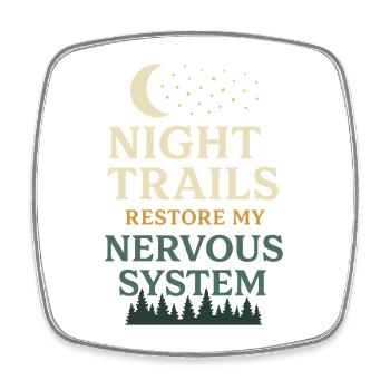 Neurodivergent introvert - Square fridge magnet - white - Front