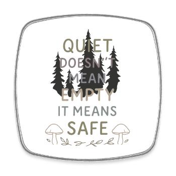 Neurodivergent introvert - Square fridge magnet - white - Front
