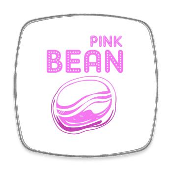 Gender Reveal Team Girl - Viereckiger Kühlschrankmagnet - Weiß - Vorne