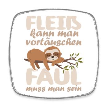 Lustige Sprüche Fun Outfits Ironie Sarkasmus - Viereckiger Kühlschrankmagnet - Weiß - Vorne