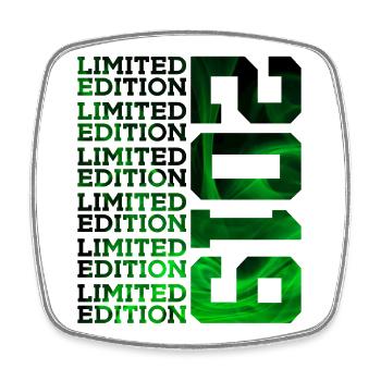 LIMITED EDITION 2019 7 YEARS 7TH BIRTHDAY - Square fridge magnet - white - Front