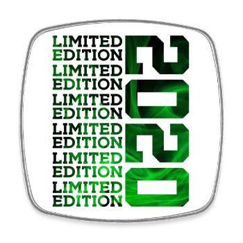 LIMITED EDITION 2020 6 YEARS 6TH BIRTHDAY - Square fridge magnet - white - Front