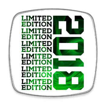ÉDITION LIMITÉE 2018 8 ANS 8E ANNIVERSAIRE - Magnet carré - blanc - Devant