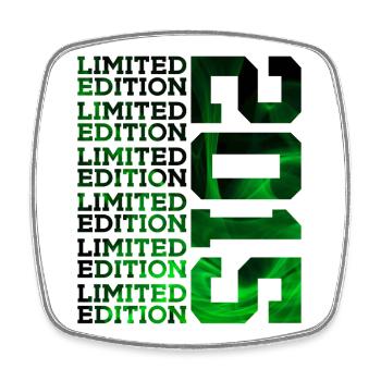 ÉDITION LIMITÉE 2015 11 ANS 11E ANNIVERSAIRE - Magnet carré - blanc - Devant