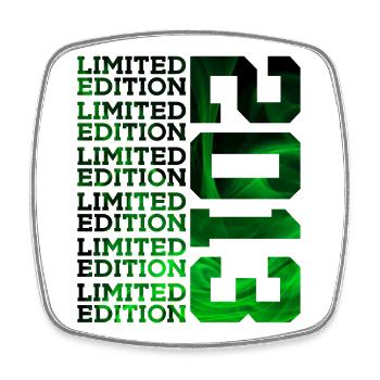 LIMITED EDITION 2013 13 YEARS 13TH BIRTHDAY - Square fridge magnet - white - Front