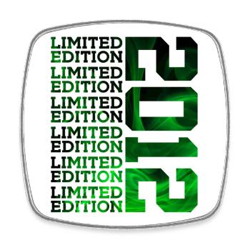 LIMITED EDITION 2012 14 YEARS 14TH BIRTHDAY - Square fridge magnet - white - Front