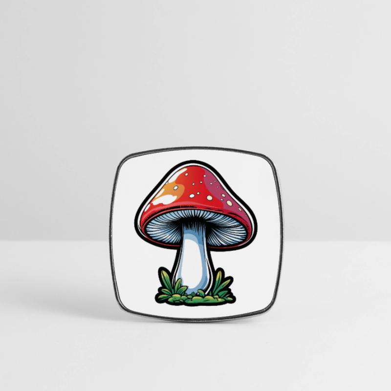 Conception du Popart Red Toadstool Magnet carré