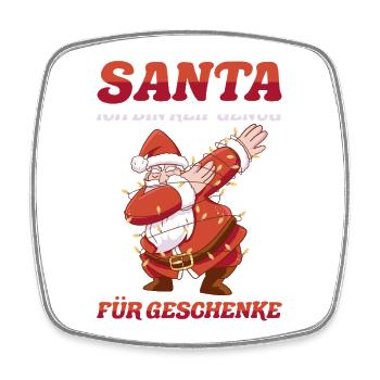 Weihnachtsmann Weihnachtszeit Unartig Weihnachts - Viereckiger Kühlschrankmagnet - Weiß - Vorne