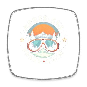 Après Ski Team Party - Square fridge magnet - white - Front