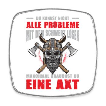 Viking Outfits Valhalla Norse Mythology - Square fridge magnet - white - Front