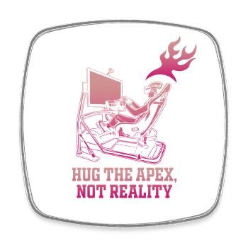 Apex Escape Neon Gamer - Square fridge magnet - white - Front