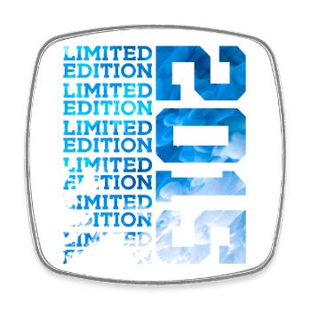 ÉDITION LIMITÉE 2015 11 ANS 11E ANNIVERSAIRE - Magnet carré - blanc - Devant