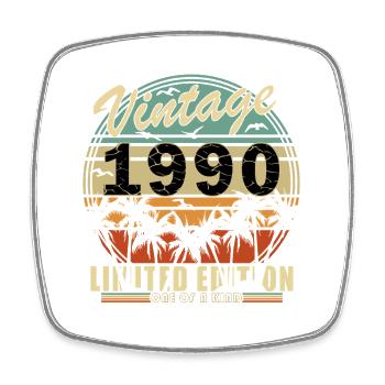 Vintage 1990's Limited Edition Palms - Square fridge magnet - white - Front