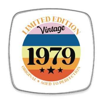 1979 Anniversaire Vintage Cadeau d'Anniversaire 79 - Magnet carré - blanc - Devant