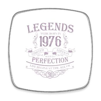 50e anniversaire Légendes Vintage 1976 Perfection - Magnet carré - blanc - Devant