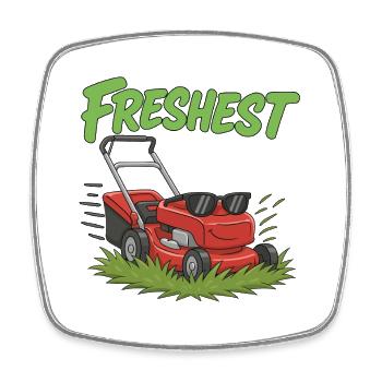 Blocks Freshest Cut - Square fridge magnet - white - Front