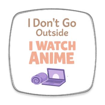 Anime-hausmensch Cuddly Weeb - Square fridge magnet - white - Front