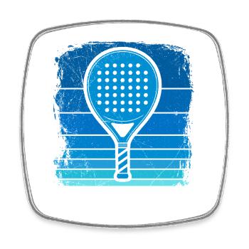 PADEL LOVERS Padel Hobby Padel Sports Funny - Square fridge magnet - white - Front