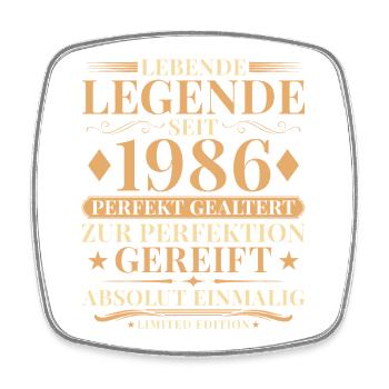 40 Years Perfectly Aged 1986 Vintage - Square fridge magnet - white - Front