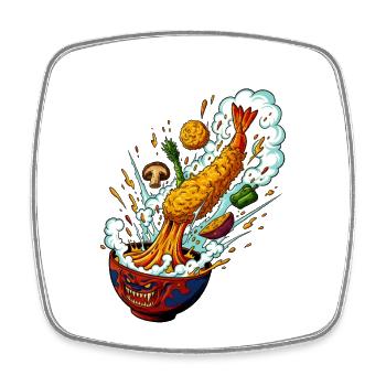 Tempura Rocket Monster Bowl - Magnet carré - blanc - Devant