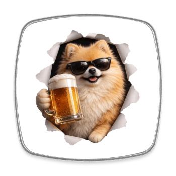 Spitz Beer - Square fridge magnet - white - Front